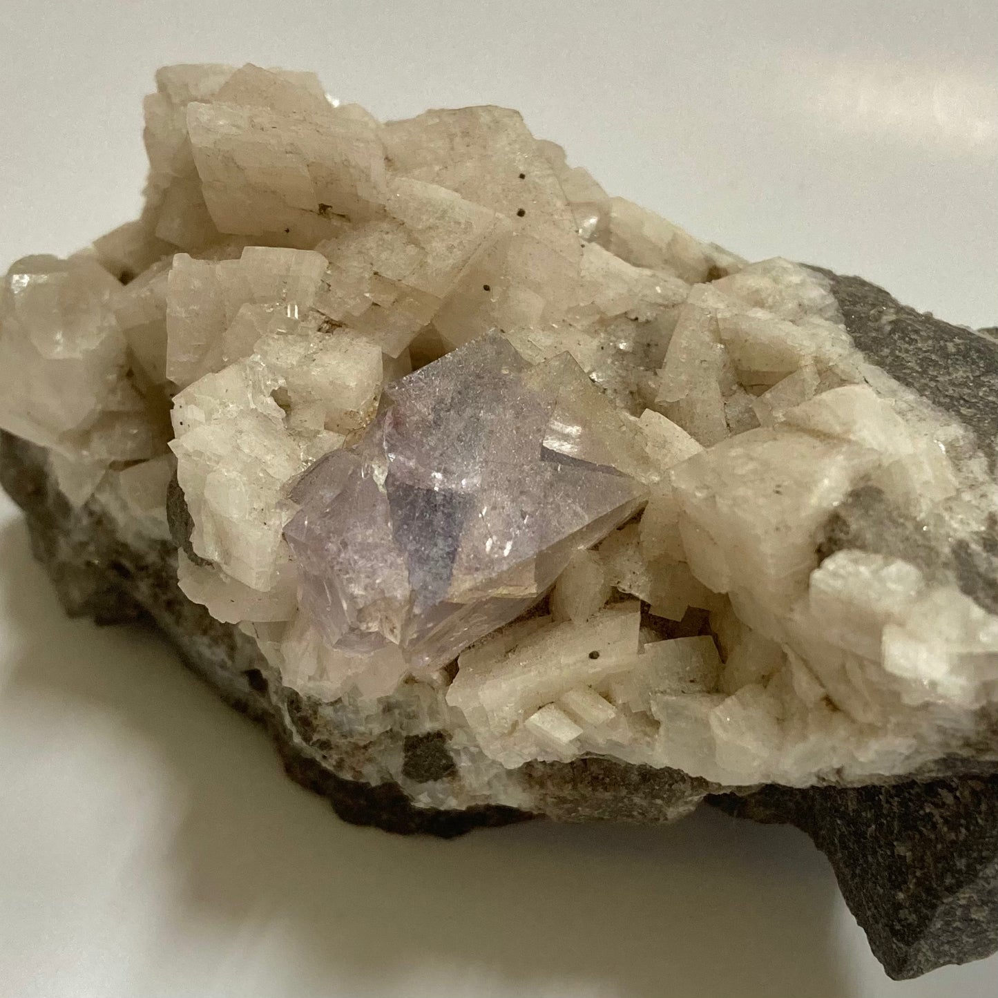 Fluorite & Calcite on Dolomite