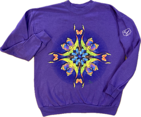 Butterfly Kaleidoscope Sweatshirt, Adult