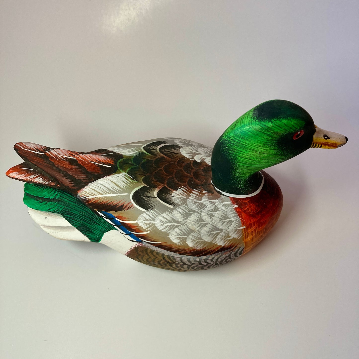 Hand Painted Wooden Duck