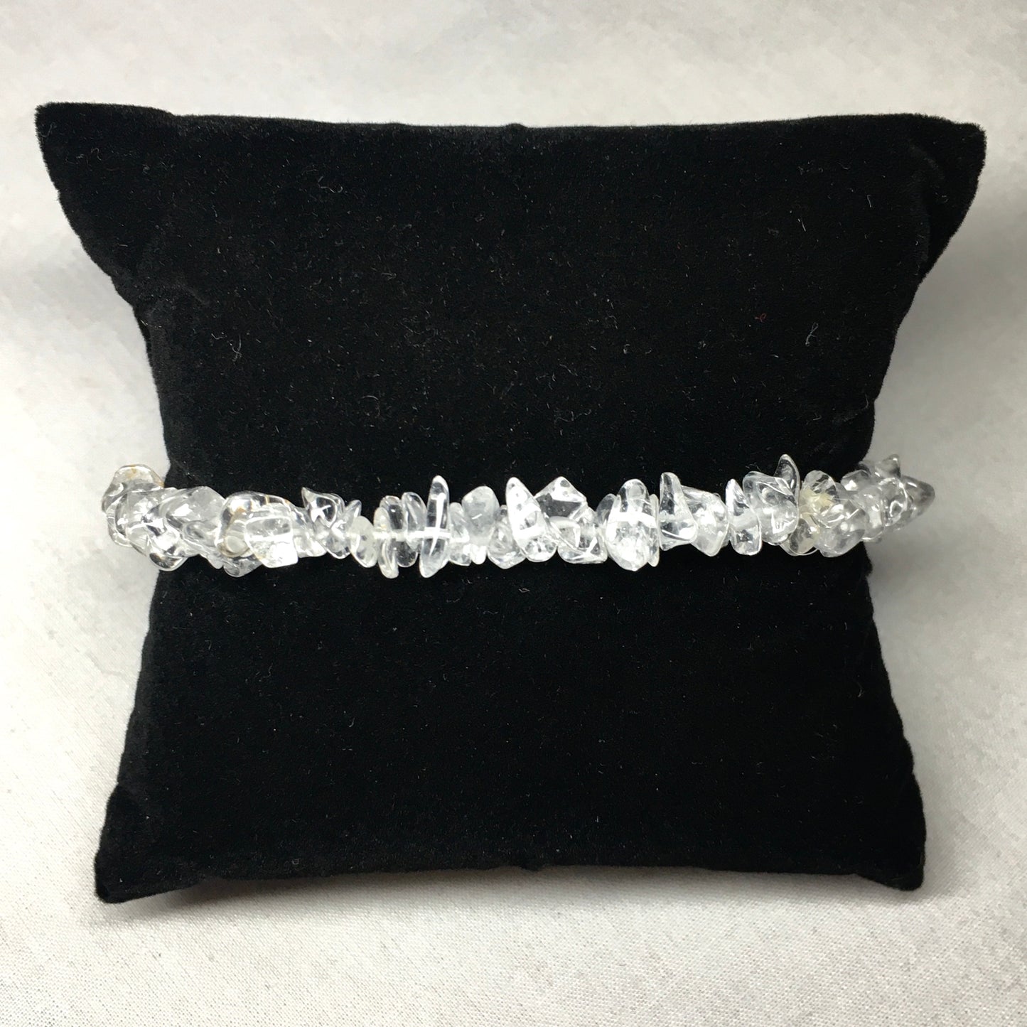 Crystal Chip Tumbled Stone Bracelet