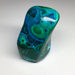 Malachite with Blue Cornetite, Chrysocolla and Heterogenite