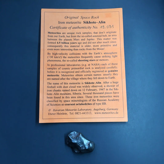 Iron Meteorite Sikhote-Alin