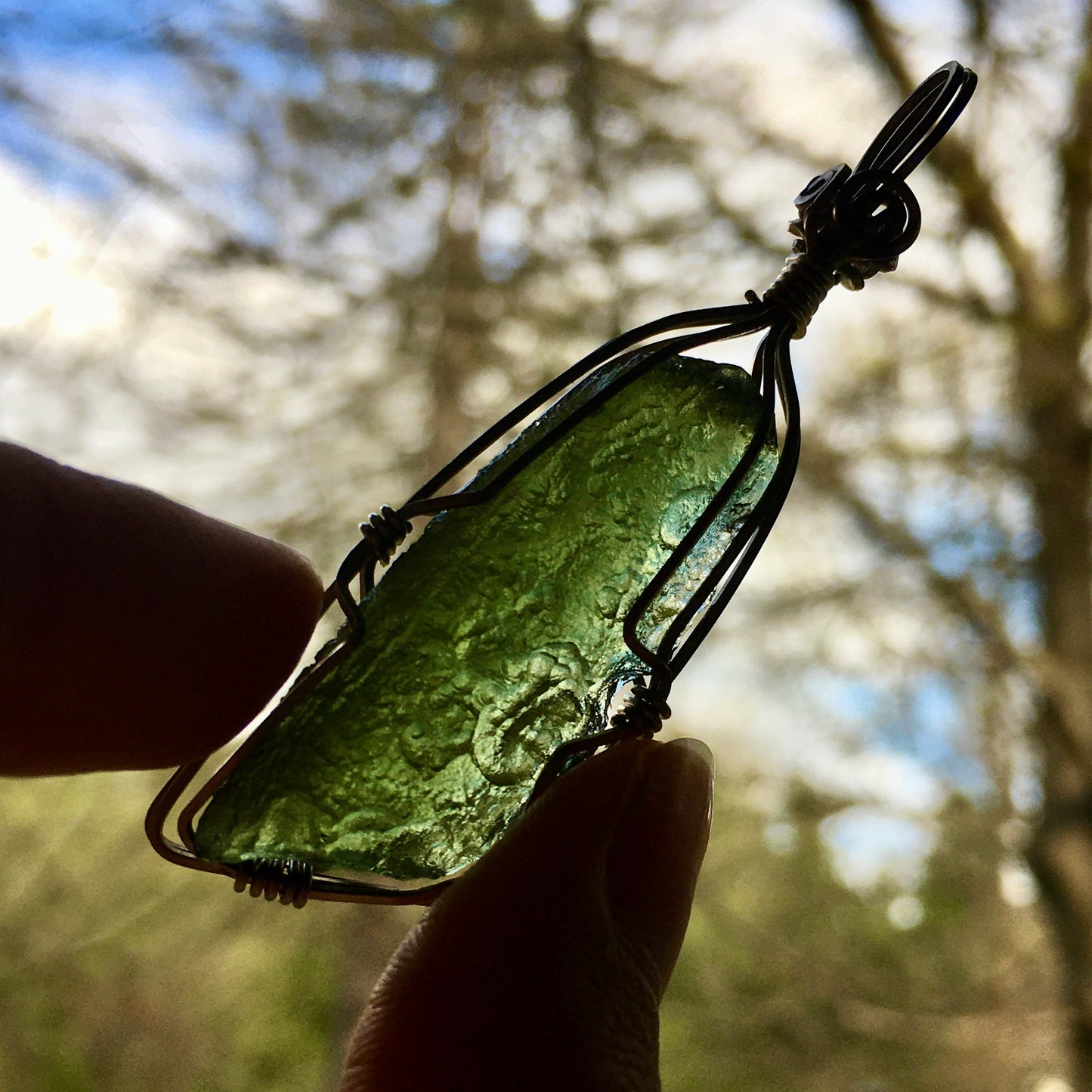 Moldavite Pendant