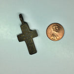 Ancient Russian Orthodox Cross Pendant