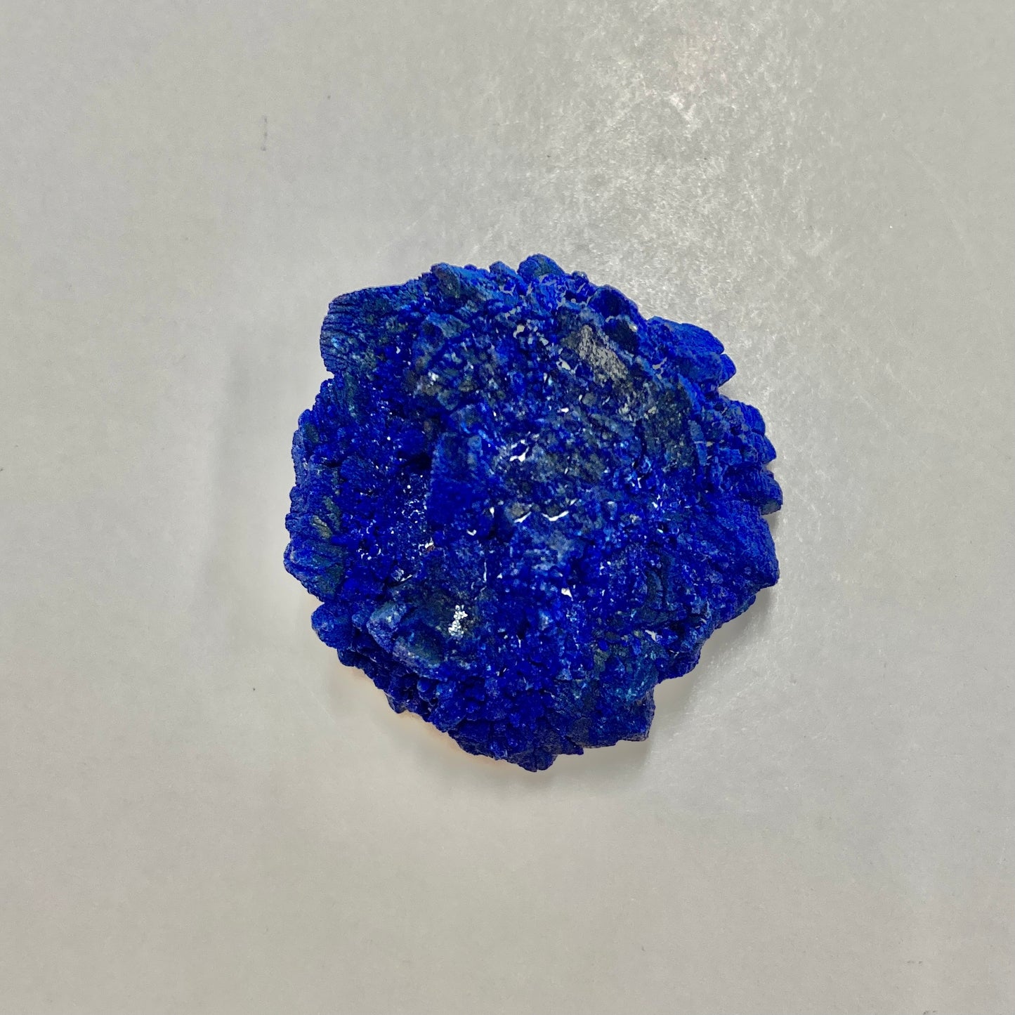 Azurite Sun in Kaolinitic Siltstone/Sandstone