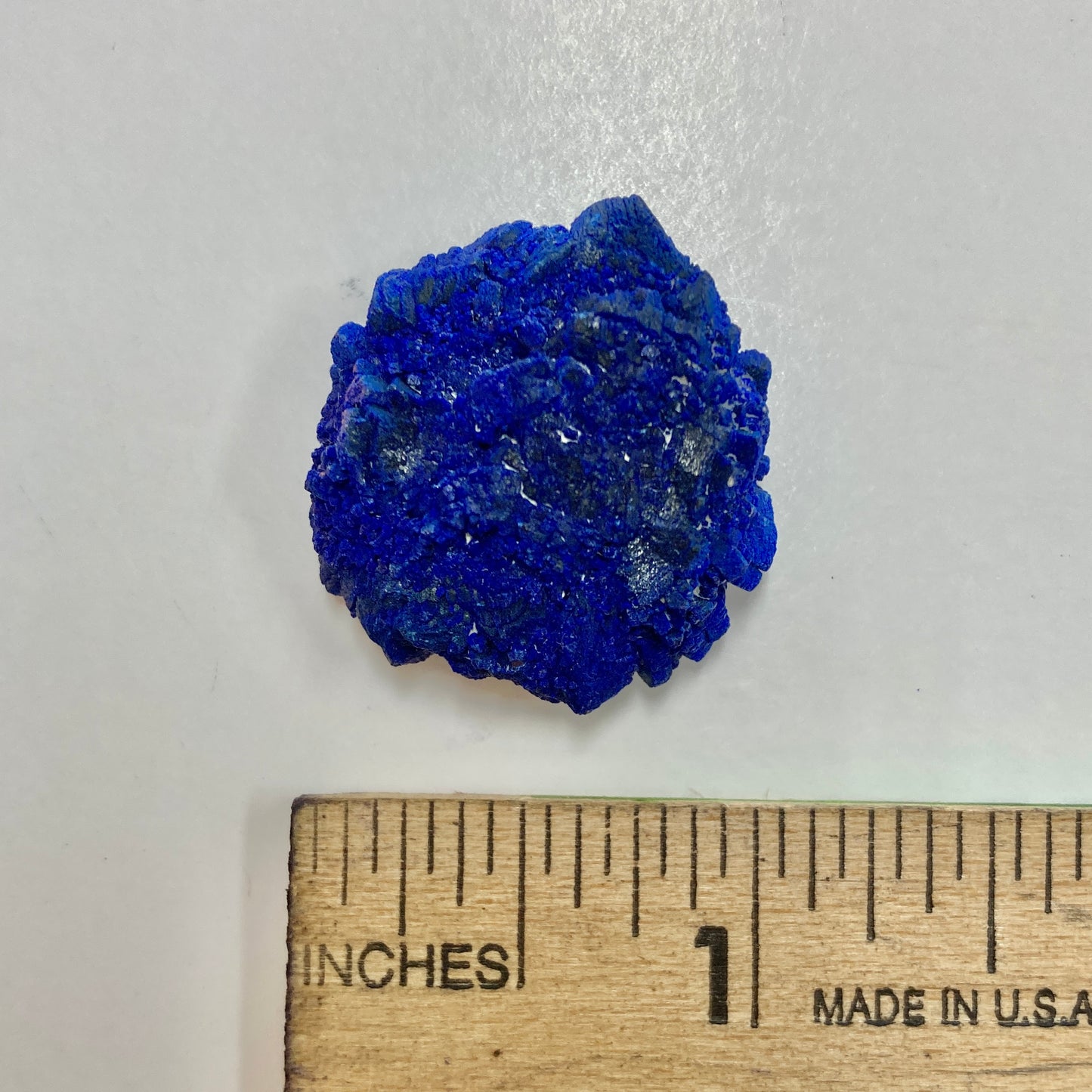 Azurite Sun in Kaolinitic Siltstone/Sandstone